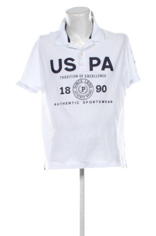Męski T-shirt U.S. Polo Assn., Rozmiar XXL, Kolor Biały, Cena 97,37 zł, #137963101