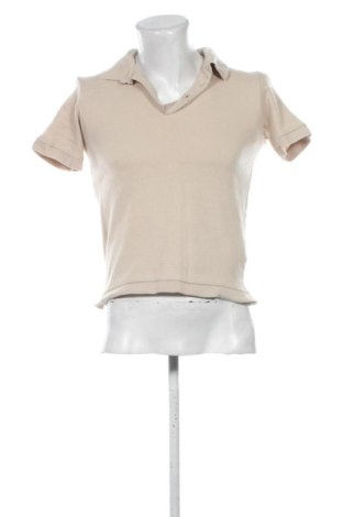Męski T-shirt Zara, Rozmiar S, Kolor Beżowy, Cena 59,27 zł, #137963234