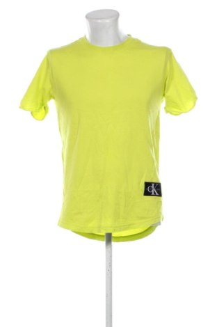 Tricou de bărbați Calvin Klein Jeans, Mărime M, Culoare Galben, Preț 94,48 Lei, #137973615