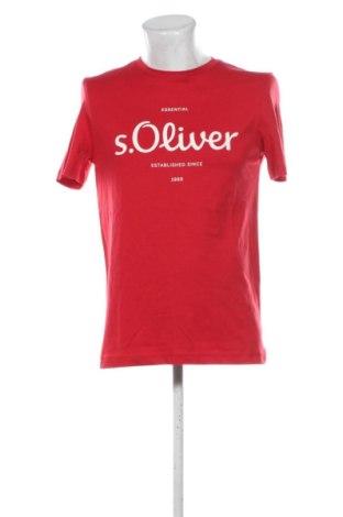 Męski T-shirt S.Oliver, Rozmiar M, Kolor Czerwony, Cena 58,07 zł, #137979962