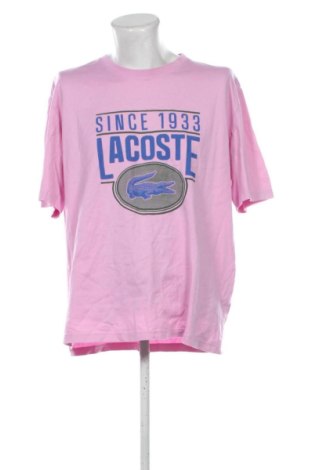 Ανδρικό t-shirt Lacoste, Μέγεθος XXL, Χρώμα Ρόζ , Τιμή 28,00 €, #137981065