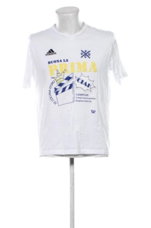 Męski T-shirt Adidas, Rozmiar L, Kolor Biały, Cena 87,91 zł, #137981305