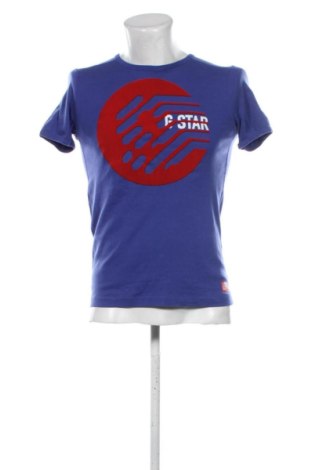 Męski T-shirt G-Star Raw, Rozmiar M, Kolor Niebieski, Cena 114,31 zł, #137922450