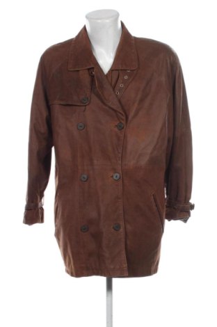 Мъжко кожено яке Unbranded, Размер S, Цвят Кафяв, Цена 59,99 €, #137973211