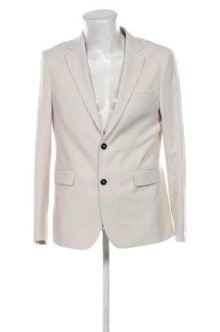 Мъжко сако Zara, Размер L, Цвят Екрю, Цена 19,00 €, #137982915