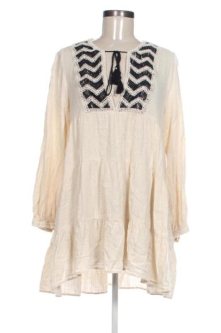 Sukienka Zara, Rozmiar S, Kolor ecru, Cena 52,42 zł, #137945463