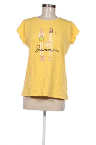 Γυναικείο t-shirt Laura Torelli, Μέγεθος M, Χρώμα Κίτρινο, Τιμή 7,99 €