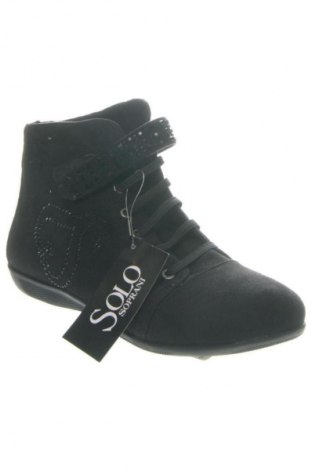 Γυναικεία μποτάκια Solo Soprani, Μέγεθος 38, Χρώμα Μαύρο, Τιμή 26,99 €