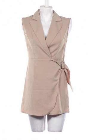 Дамски къс гащеризон Unbranded, Размер S, Цвят Бежов, Цена 16,36 €