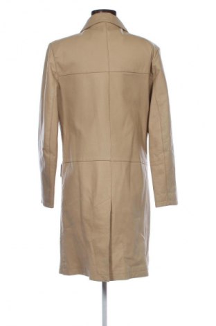 Дамско кожено палто Unbranded, Размер L, Цвят Бежов, Цена 15,00 €