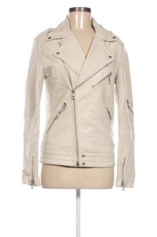 Damen Lederjacke ASOS, Größe M, Farbe Ecru, Preis 86,99 €