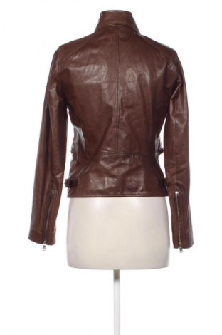 Geacă de piele pentru femei Massimo Dutti, Mărime M, Culoare Maro, Preț 370,46 Lei