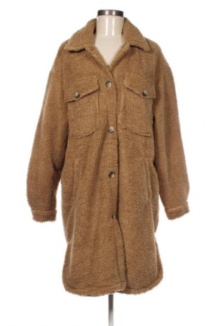 Dámský kabát  Bershka, Velikost L, Barva Béžová, Cena  469,00 Kč