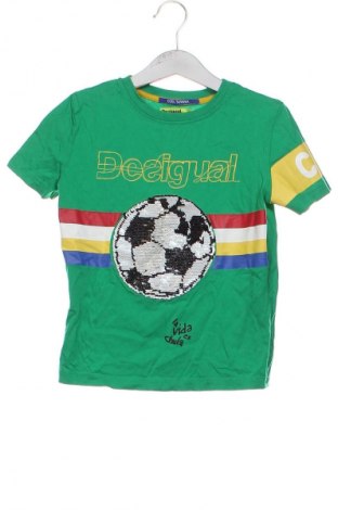 Dziecięcy T-shirt Desigual, Rozmiar 4-5y/ 110-116 cm, Kolor Zielony, Cena 91,67 zł