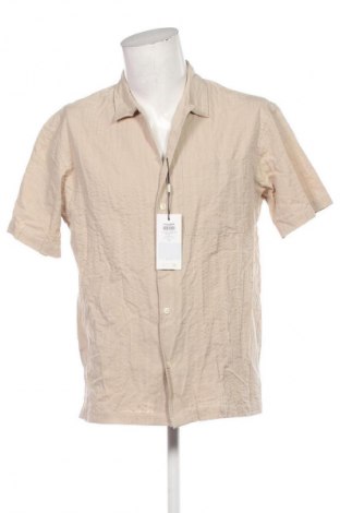 Herrenhemd Jack & Jones, Größe L, Farbe Beige, Preis € 20,99