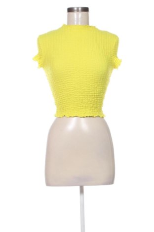 Bluzka damska Bershka, Rozmiar S, Kolor Żółty, Cena 29,63 zł, #138025611