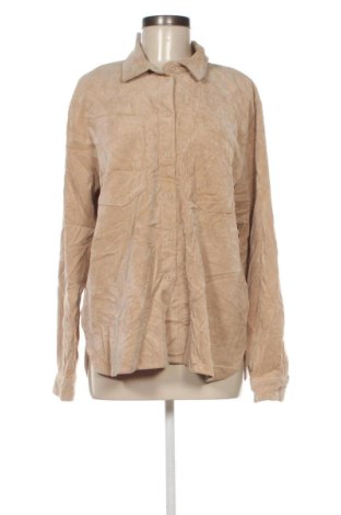 Дамска риза Gina Tricot, Размер L, Цвят Бежов, Цена 24,03 €, #138005310