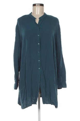Γυναικείο πουκάμισο Bpc Bonprix Collection, Μέγεθος 3XL, Χρώμα Μπλέ, Τιμή 8,18 €, #138013644