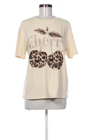 Damski T-shirt Unbranded, Rozmiar M, Kolor ecru, Cena 33,87 zł, #138009983