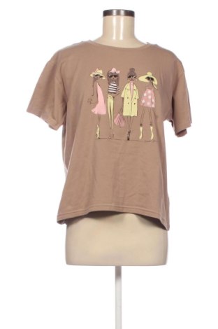 Damski T-shirt Unbranded, Rozmiar XL, Kolor Brązowy, Cena 42,75 zł, #138032702