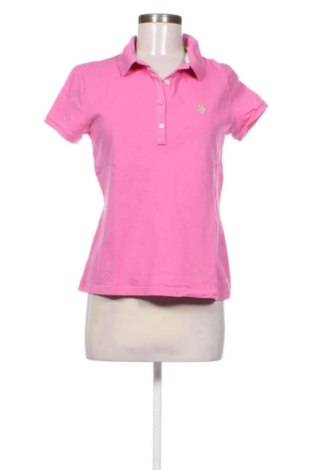 Γυναικείο t-shirt U.S. Polo Assn., Μέγεθος L, Χρώμα Ρόζ , Τιμή 21,00 €, #138013683