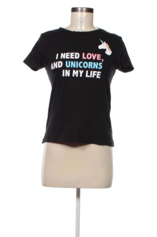 Дамска тениска Pull&Bear, Размер S, Цвят Черен, Цена 9,00 €, #138022958