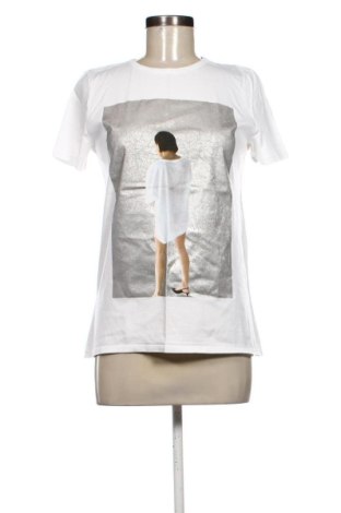 Γυναικείο t-shirt Zara, Μέγεθος S, Χρώμα Λευκό, Τιμή 10,67 €, #138030657