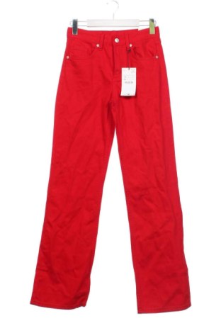Дамски дънки Zara, Размер S, Цвят Червен, Цена 37,40 €, #137983115