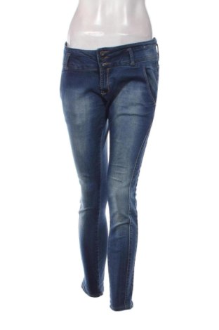 Damskie jeansy Zara, Rozmiar XL, Kolor Niebieski, Cena 80,44 zł, #137993448