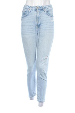 Damskie jeansy Bershka, Rozmiar S, Kolor Niebieski, Cena 59,27 zł, #137998227
