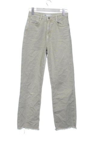 Blugi de femei Zara, Mărime XS, Culoare Bej, Preț 78,74 Lei, #138026506