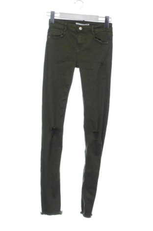 Blugi de femei Zara, Mărime XS, Culoare Verde, Preț 81,00 Lei, #138028800