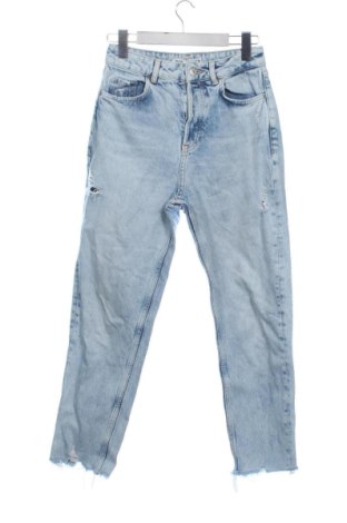 Damskie jeansy Zara, Rozmiar S, Kolor Niebieski, Cena 80,44 zł, #138039416