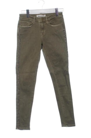 Дамски дънки Zara, Размер XS, Цвят Зелен, Цена 15,00 €, #138012563