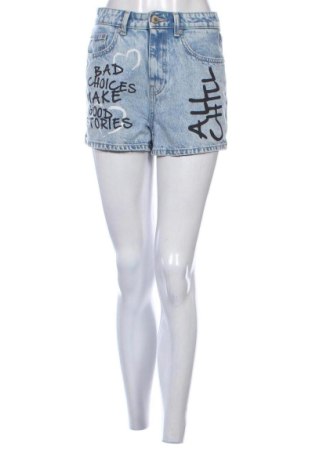 Pantaloni scurți de femei Fb Sister, Mărime S, Culoare Albastru, Preț 52,49 Lei, #138024624