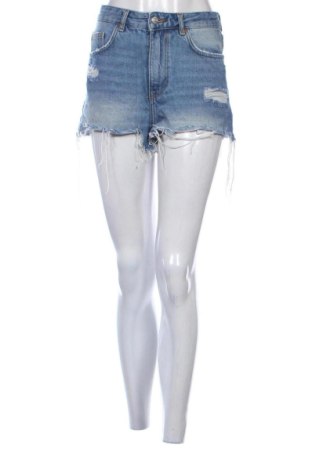 Pantaloni scurți de femei Bershka, Mărime S, Culoare Albastru, Preț 57,74 Lei, #138024670