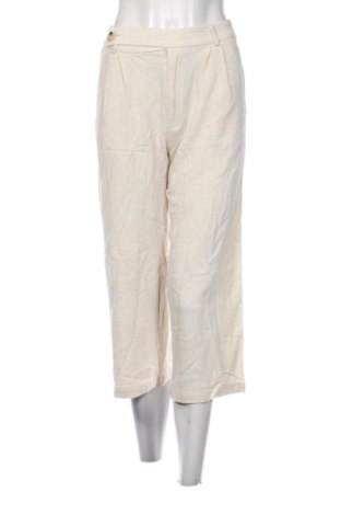 Damskie spodnie Stradivarius, Rozmiar S, Kolor ecru, Cena 46,57 zł, #137987539