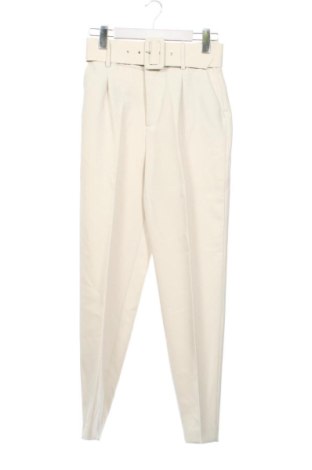 Damskie spodnie Zara, Rozmiar XS, Kolor ecru, Cena 67,74 zł, #137995606