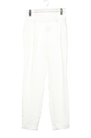 Дамски панталон Stradivarius, Размер XS, Цвят Бял, Цена 11,00 €, #137996237