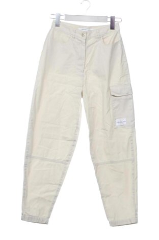 Damskie spodnie Calvin Klein, Rozmiar XXS, Kolor Beżowy, Cena 153,51 zł, #138027520