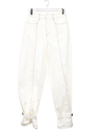 Damskie spodnie Zara, Rozmiar XS, Kolor ecru, Cena 49,20 zł, #138032244