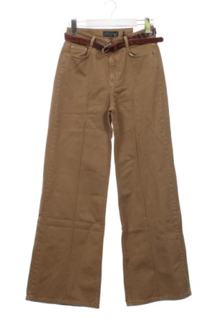 Damskie spodnie Zara, Rozmiar XS, Kolor Brązowy, Cena 158,33 zł, #138039172