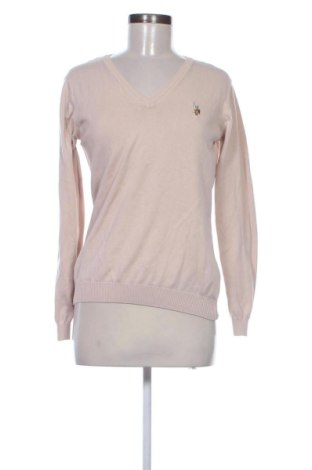 Damski sweter U.S. Polo Assn., Rozmiar L, Kolor Beżowy, Cena 118,54 zł, #137995936