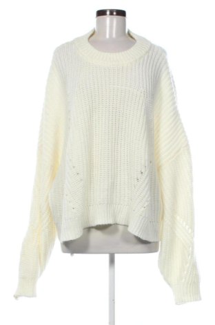 Pulover de femei ELOQUII, Mărime 4XL, Culoare Ecru, Preț 111,59 Lei, #138014770