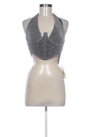 Top de femei Unbranded, Mărime XS, Culoare Argintiu, Preț 78,74 Lei, #138007625