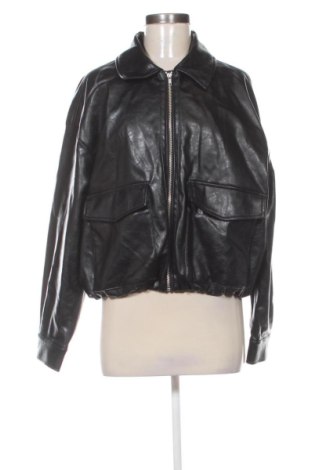 Dámska kožená bunda  H&M, Veľkosť L, Farba Čierna, Cena  34,00 €, #138009783