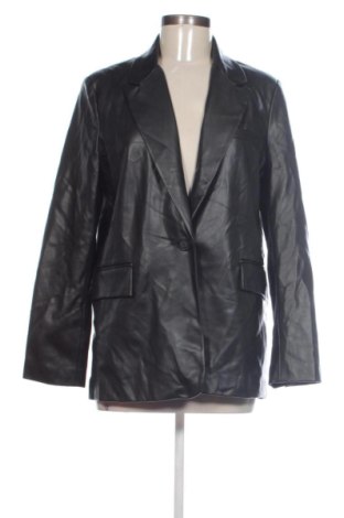 Geacă de piele pentru femei Pull&Bear, Mărime M, Culoare Negru, Preț 188,99 Lei, #138012065