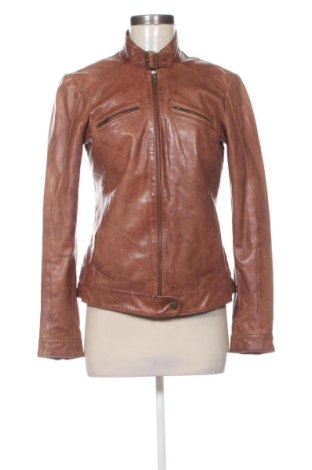 Geacă de piele pentru femei Unbranded, Mărime M, Culoare Maro, Preț 391,00 Lei, #138021196