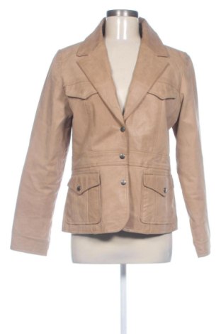 Geacă de piele pentru femei Now On, Mărime L, Culoare Bej, Preț 425,17 Lei, #138018561