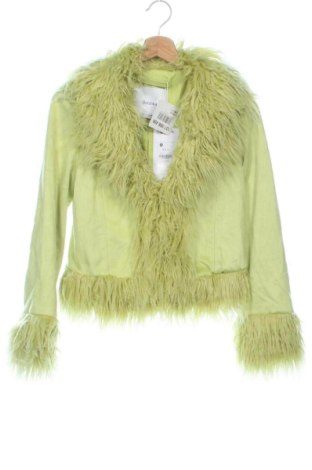 Дамско палто Bershka, Размер XS, Цвят Зелен, Цена 69,09 €, #137998456